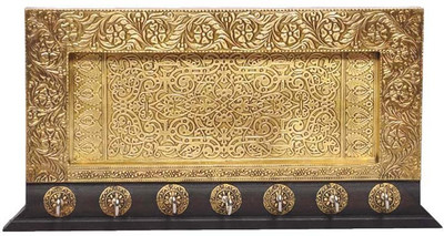 44% OFF on Home and Bazaar Rajasthani Ethnic Brass Keyhanger Wooden Key Holder 44% OFF on Home and Bazaar Rajasthani Ethnic Brass Keyhanger Wooden Key Holder