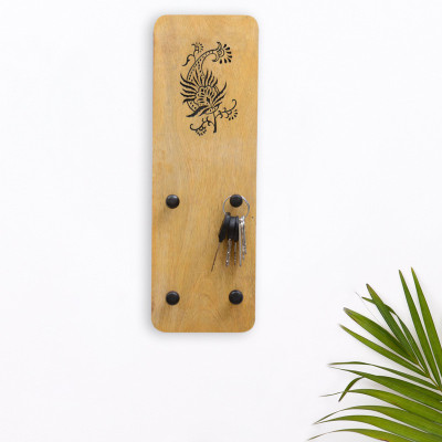 47% OFF on ExclusiveLane Carving Yellow Wooden Key Holder 47% OFF on ExclusiveLane Carving Yellow Wooden Key Holder