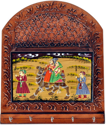 27% OFF on Jaipur Raga Wooden Key Holder
