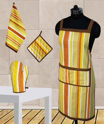 38% OFF on Dekor World Yellow Cotton Kitchen Linen Set