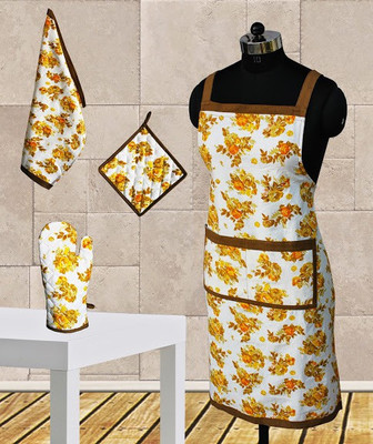 38% OFF on Dekor World Yellow Cotton Kitchen Linen Set