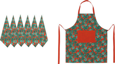 30% OFF on Cotonex Green, Red Cotton Kitchen Linen Set 30% OFF on Cotonex Green, Red Cotton Kitchen Linen Set