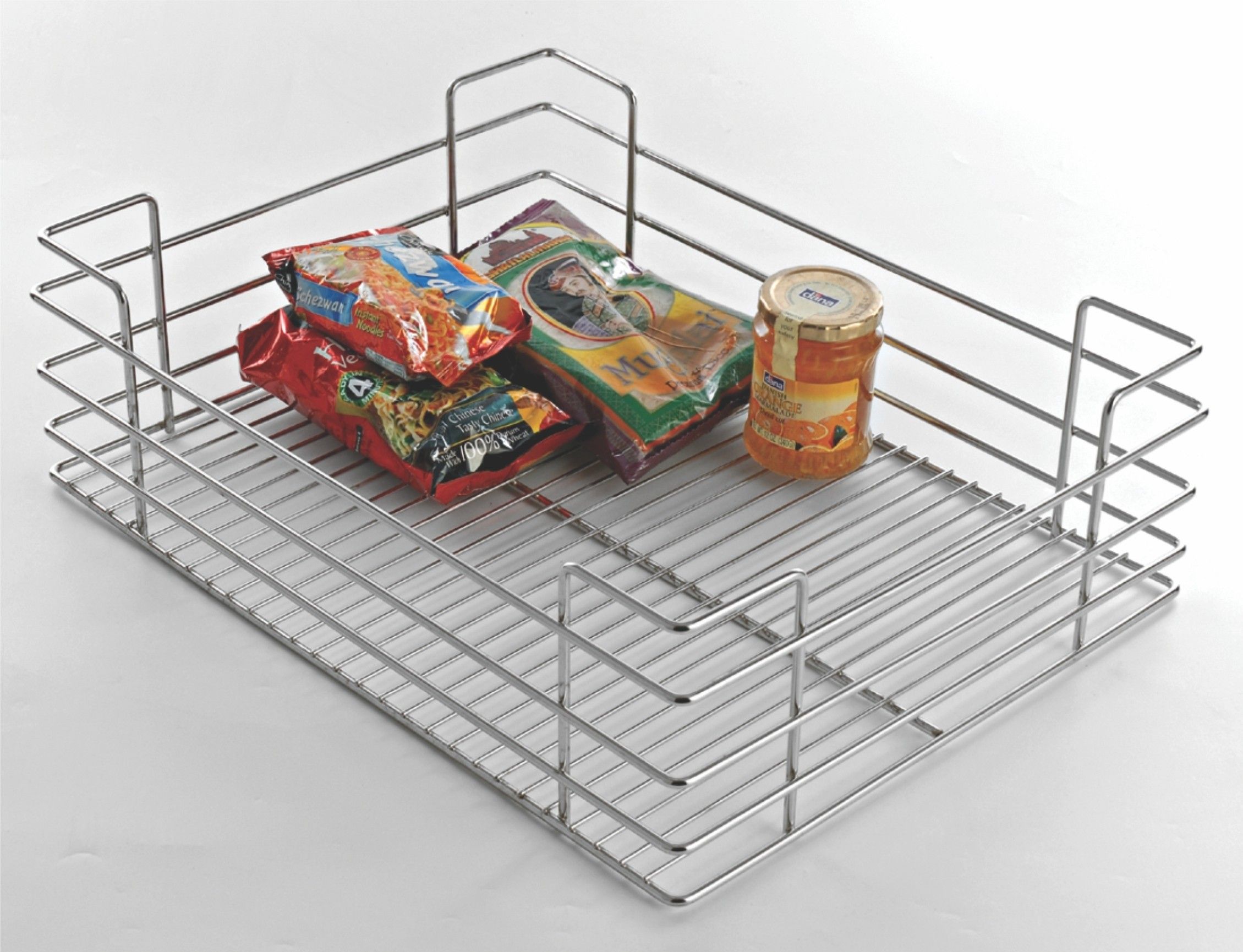 Cocina Kitchen Solution Plain basket Stainless Steel Kitchen Rack Price