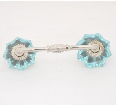 Neerja Glass Cabinet/Draw Pull Blue Pack of 2