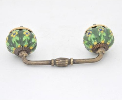 Neerja Ceramic Cabinet/Draw Pull Green Pack of 2