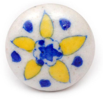 Neerja Ceramic Cabinet/Draw Knob White Pack of 6