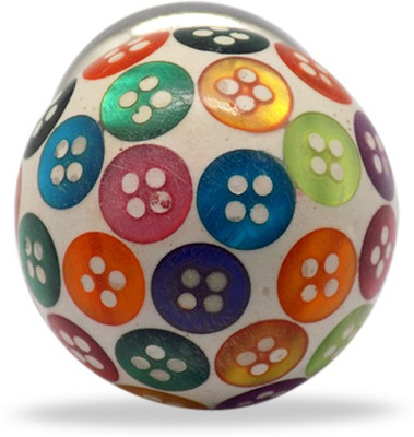 Casa Decor Ceramic Cabinet/Draw Knob Multicolor Pack of 4
