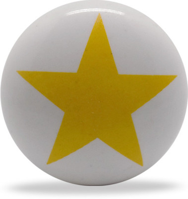 Casa Decor Ceramic Cabinet/Draw Knob Yellow Pack of 4