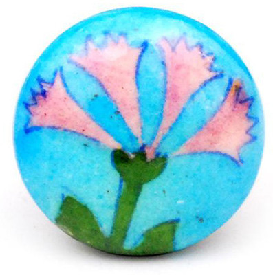 Neerja Ceramic Cabinet/Draw Knob Blue Pack of 6