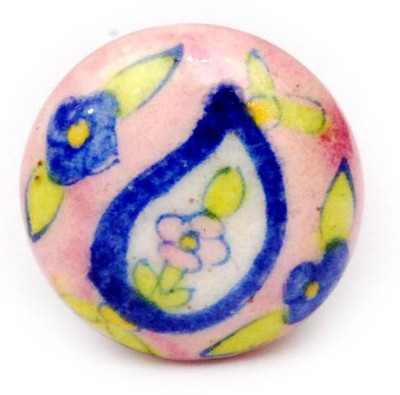 Neerja Ceramic Cabinet/Draw Knob Pink Pack of 6