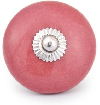 Neerja Ceramic Cabinet/Draw Knob Red Pack of 6