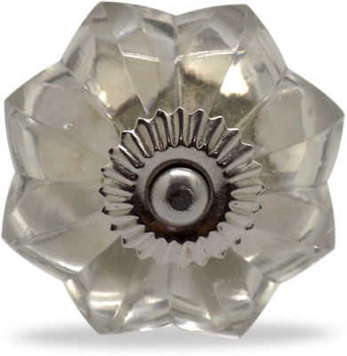 Casa Decor Glass Cabinet/Draw Knob Clear Pack of 4
