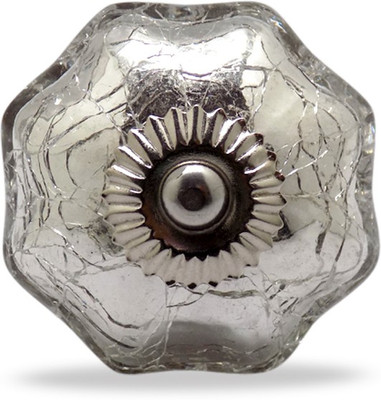 62% OFF on Casa Decor Glass Cabinet/Draw Knob Clear Pack of 4