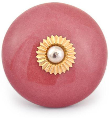Neerja Ceramic Cabinet/Draw Knob Red Pack of 6