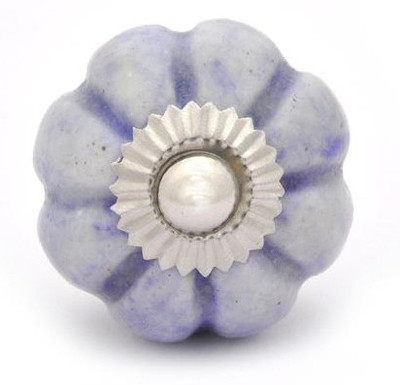 Neerja Ceramic Cabinet/Draw Knob Purple Pack of 6