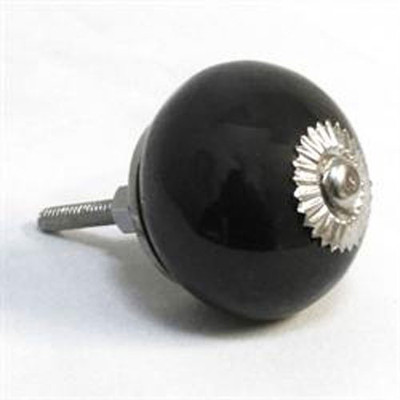 62% OFF on Tech Fit Porcelain Cabinet/Draw Knob Black Pack of 12