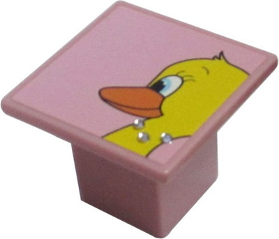 Benzoville Plastic Cabinet/Draw Knob Pink Pack of 1