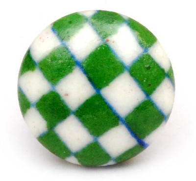 Neerja Ceramic Cabinet/Draw Knob Green Pack of 6