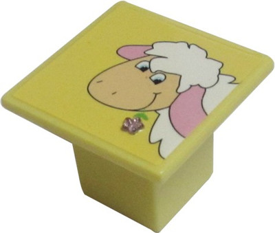 Benzoville Plastic Cabinet/Draw Knob Yellow Pack of 1