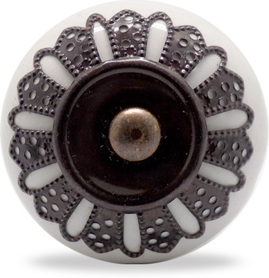 56% OFF on Casa Decor Ceramic Cabinet/Draw Knob White Pack of 4