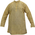 Indiatrendzs Solid Men's Straight Kurta
