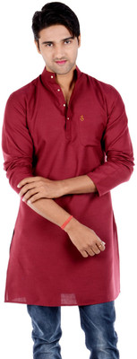 49% OFF on S9 Men Solid Men's Straight Kurta