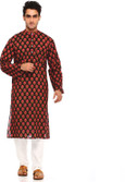 45% OFF on Aapno Rajasthan Printed Men's A-line Kurta