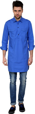 50% OFF on See Designs Solid Men's Straight Kurta