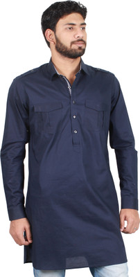 28% OFF on Qdesigns Solid Men's Pathani Kurta
