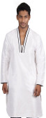 57% OFF on Vivyaan Solid Men's Straight Kurta
