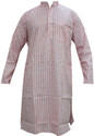 Indiatrendzs Striped Men's Straight Kurta