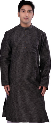 Manyavar Striped Men's Straight Kurta Manyavar Striped Men's Straight Kurta