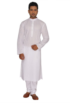 10% OFF on Rajubhai Hargovindas Self Design Men's Straight Kurta 10% OFF on Rajubhai Hargovindas Self Design Men's Straight Kurta