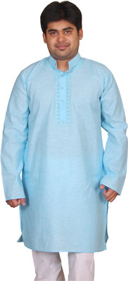Bhartiya Solid Men's Straight Kurta
