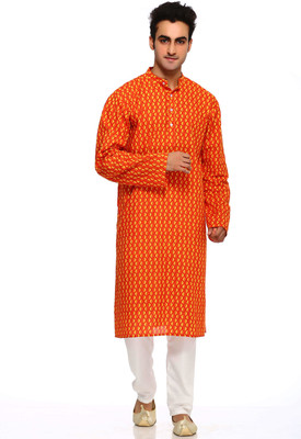 45% OFF on Aapno Rajasthan Printed Men's A-line Kurta