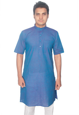 Rajubhai Hargovindas Solid Men's Straight Kurta Rajubhai Hargovindas Solid Men's Straight Kurta