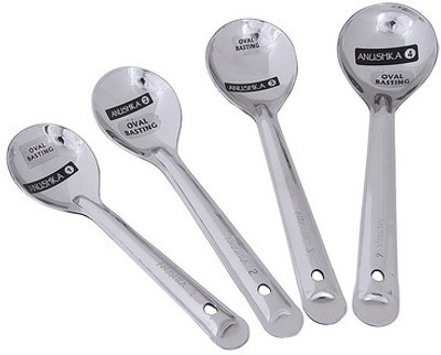 25% OFF on Tallboy Anushka Oval Basting Ladle set of 41 to 4 Steel Ladle Steel, Pack of 4