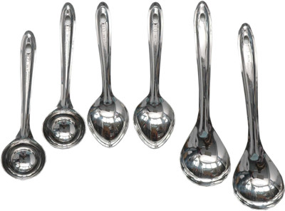 35% OFF on BM Stainless Steel Ladle Steel, Pack of 6 35% OFF on BM Stainless Steel Ladle Steel, Pack of 6