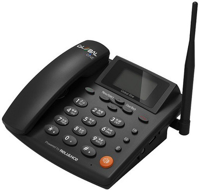 Global One Mobiles CDMA FWP GO-FC9100 Open Market Cordless Landline Phone (Black) 