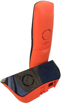 Gigaset A450 Cordless Landline Phone (Black & orange) 