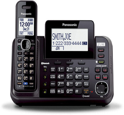 Panasonic PA-KX-TG9541 Cordless Landline Phone (Black) 