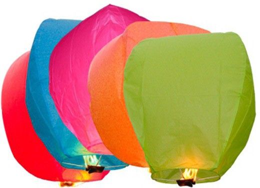59% OFF on NE Multicolor Paper Sky Lantern