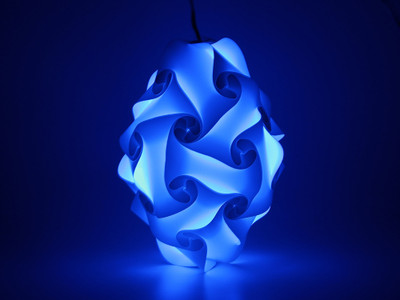 24% OFF on Somya Leger SL 24 A BL Blue Polypropylene Lantern