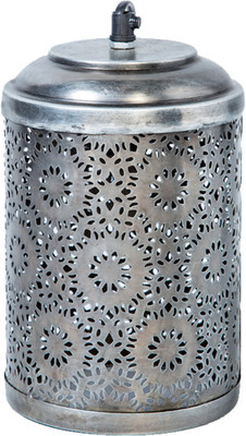Peacock Life Silver Steel Lantern Peacock Life Silver Steel Lantern