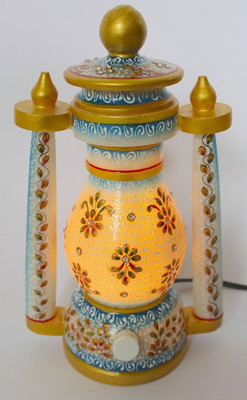 1% OFF on Dekor World Hand Painted Gold Embossed With Bulb Multicolor Stoneware Lantern 1% OFF on Dekor World Hand Painted Gold Embossed With Bulb Multicolor Stoneware Lantern