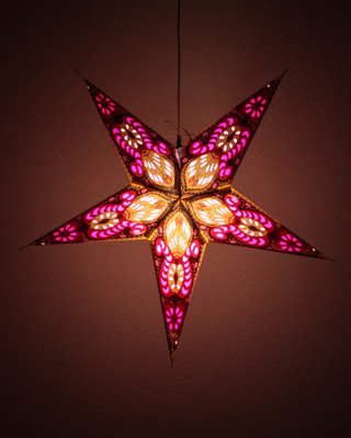 Ecopro Black, Red Paper Lantern 31.5 cm X 31.5 cm, Pack of 1 Ecopro Black, Red Paper Lantern 31.5 cm X 31.5 cm, Pack of 1