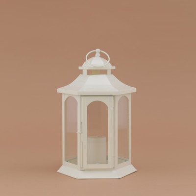 5% OFF on Indecrafts White Iron Lantern 5% OFF on Indecrafts White Iron Lantern