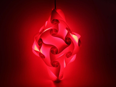 24% OFF on Somya Leger SL 24 B R Red Polypropylene Lantern