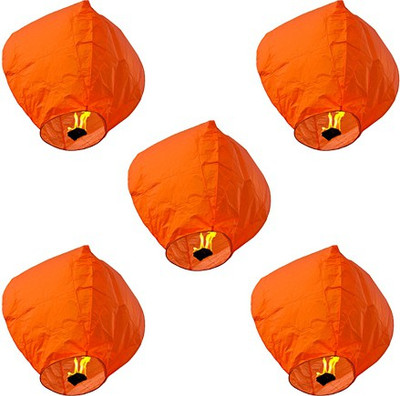 63% OFF on Skycandle Orange Paper Sky Lantern 63% OFF on Skycandle Orange Paper Sky Lantern