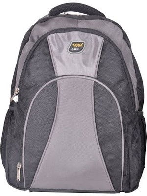 46% OFF on AQSA 15 inch Laptop Backpack BLACKANDGREY